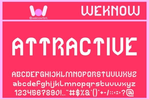 Attractive: A Futurist Display Font for Modern Editorial Design