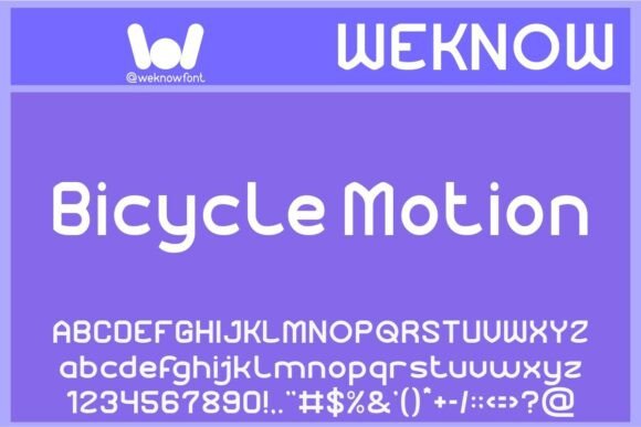 Bicycle Motion Typeface: A Modern Sans Serif for Branding