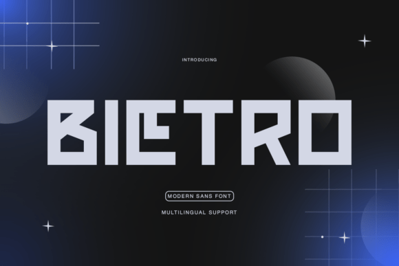 Bietro: The Futuristic Modular Display Font for Modern Editorial Design