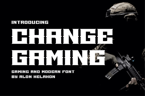 Change Gaming: The Bold Sans Serif Typeface for Modern Digital Brands