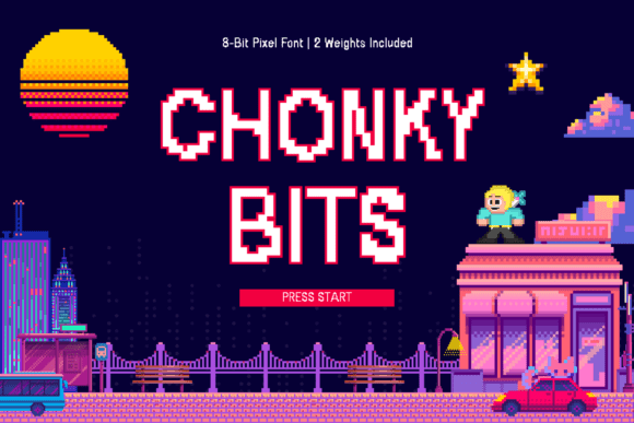 Chonky Bits: The Pixel Typeface for Bold Editorial Design