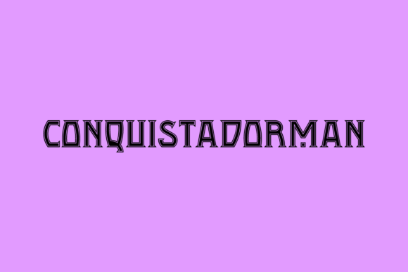 Conquistadorman: A Vintage Slab Serif for Bold Branding