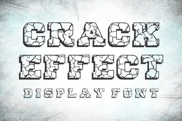 Crack Effect: The Distressed Typeface for Bold Brand Identity