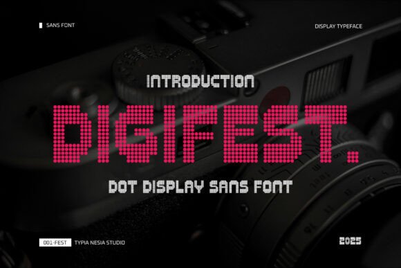 Digifest Typeface: Elevate Your Brand with Modern Dot Display Fonts