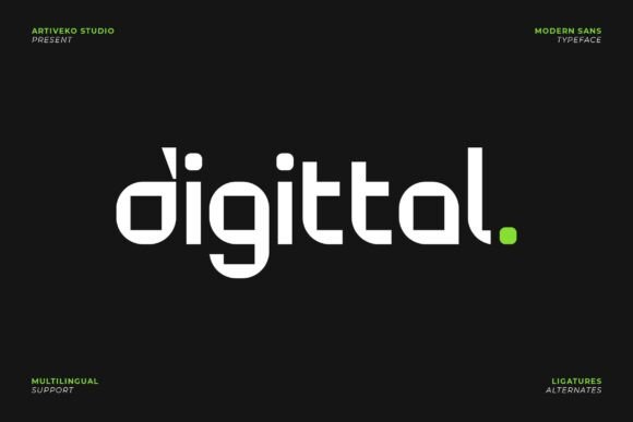 Digittal: A Modern Sans Serif Font for Digital Editorial Design
