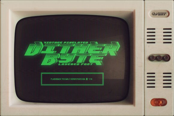 Dither Byte: The Retro Typeface for Bold Digital Brands
