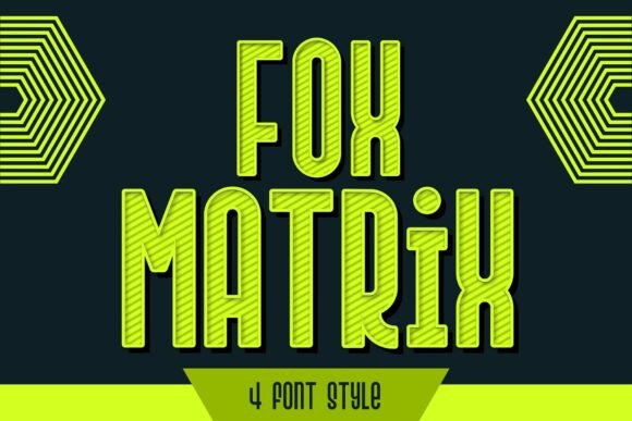 Fox Matrix: A Modern Display Font for Creative Makers