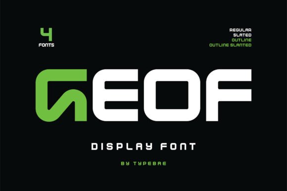 Geof: The Futuristic Display Font for Bold Tech Campaigns