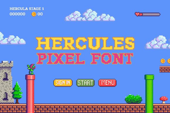 Hercules Pixel: A Premium Display Typeface for Modern Web Design