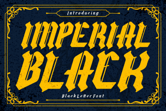 Imperial Black Typeface for Bold Brand Identity