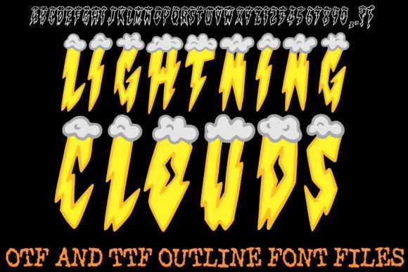 Lightning Clouds: The Perfect Decorative Typeface for Bold Editorial Design