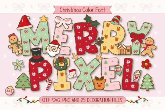Merry Pixel: A Festive Color Font for Holiday Campaigns