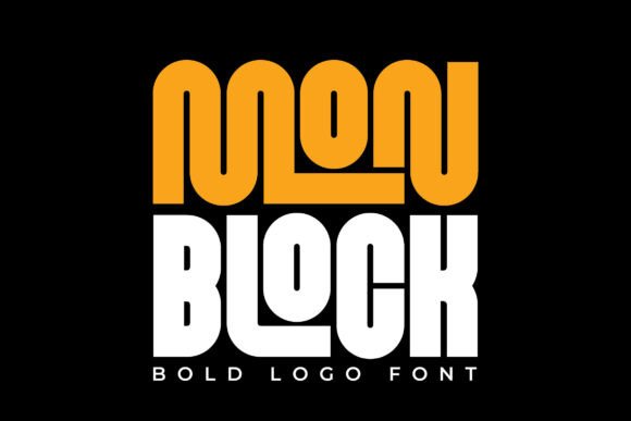 Monblock Font: A Bold Geometric Typeface for Modern Branding