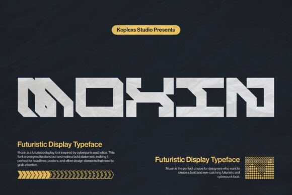 Moxin: The Ultimate Futuristic Display Font for Modern Design
