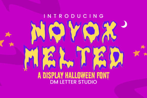 Novox Melted: The Bold Dripping Display Font for Creative Projects
