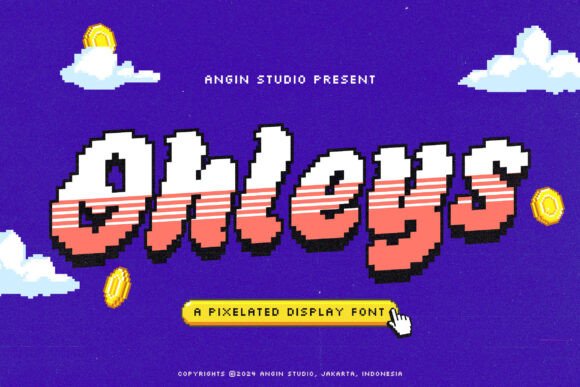 Ohleys: The Pixelated Display Typeface for Retro Editorial Design