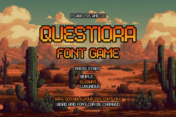 Questiora: The Bold Display Font for Dynamic Editorial Design