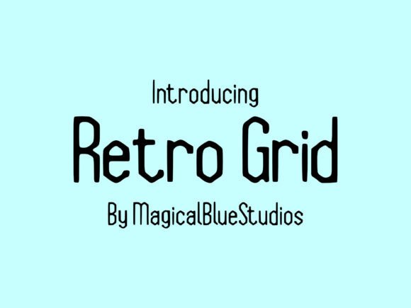 Retro Grid: The Bold Vintage Typeface for Creative Crafts