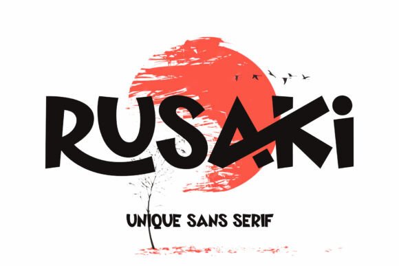 Rusaki: A Modern Sans Serif Typeface for Dynamic Editorial Design