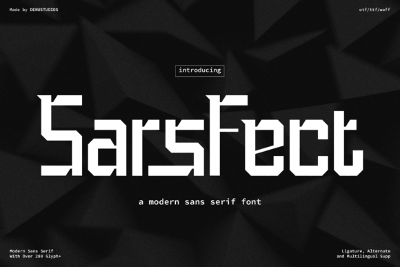 Sars Fect: The Bold Font for Modern Business Branding