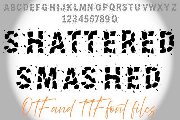 Shattered Smashed: A Bold Display Typeface for Edgy Branding
