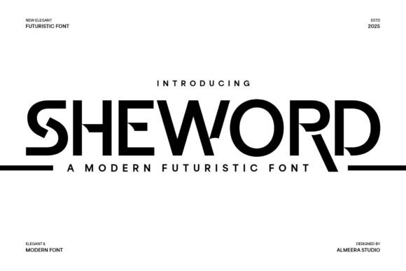 Sheword: The Futuristic Typeface for Modern Brand Identity