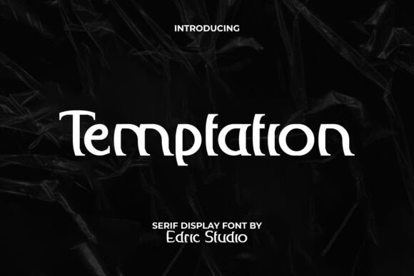 Temptation: A Strong Serif Display Typeface for Unique Branding