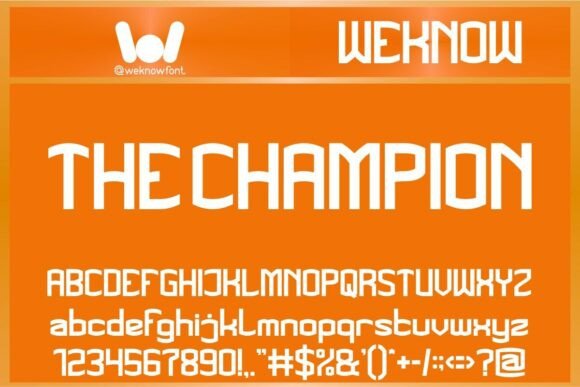 The Champion: A Geometric Sans Serif for Modern Brand Identity
