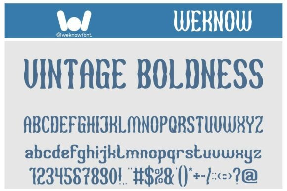 Vintage Boldness: A Retro Serif Typeface for Authentic Branding