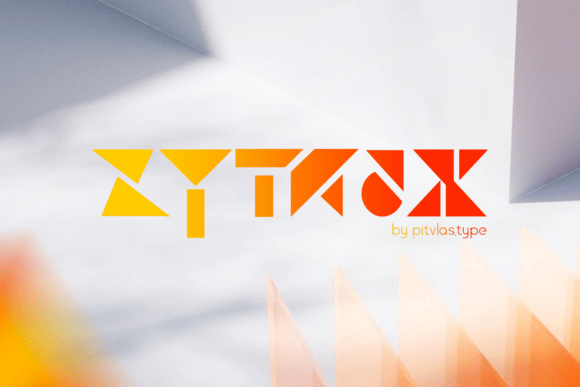 Zyntrax: The Futuristic Geometric Display Typeface for Modern Brands